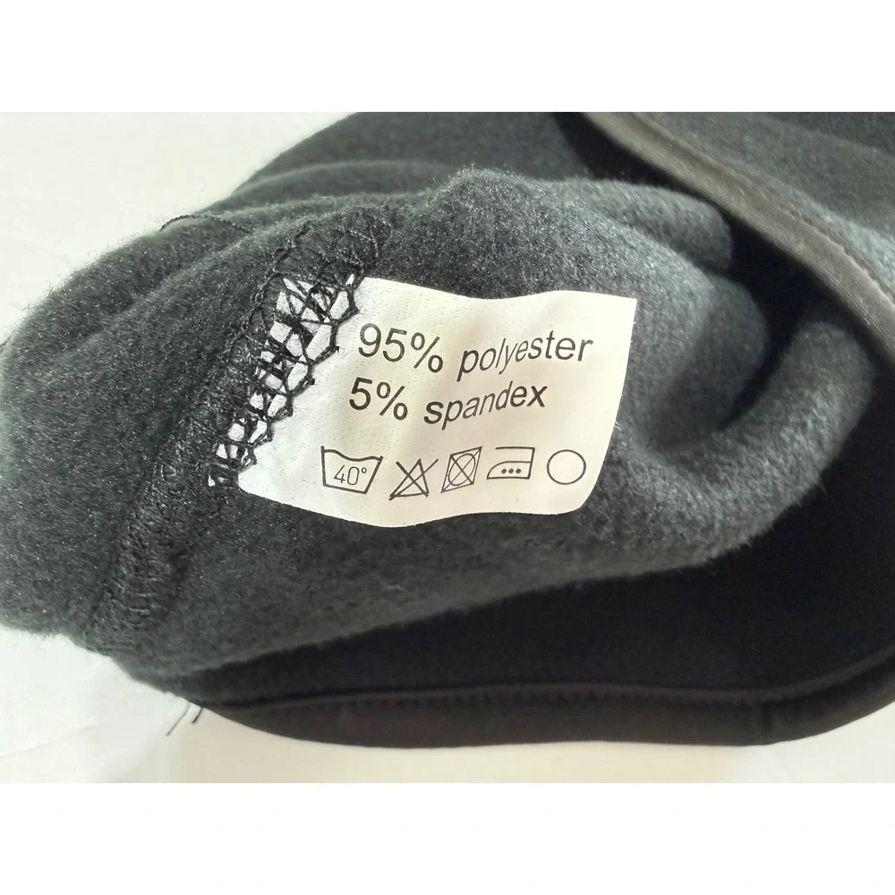 Solaris Black Balaclava Face Mask Thermal Fleece Winter Ski Mask Unisex OSFA